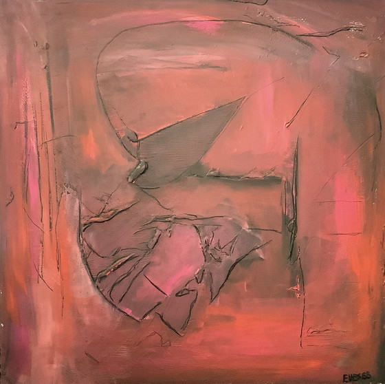 Image 1 of Painting From Ellesbb "Red Frog"