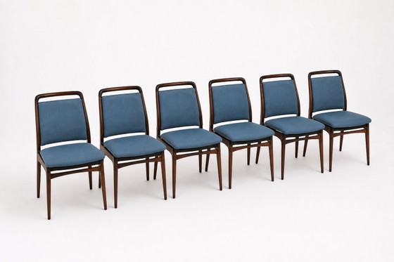 Image 1 of Johannes Andersen | Vintage Danish dining set | Extendable table + 6 chairs | 1960s