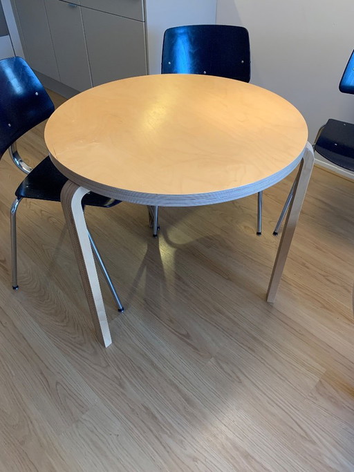 Zelfgemaakte Artek Aalto ronde tafel