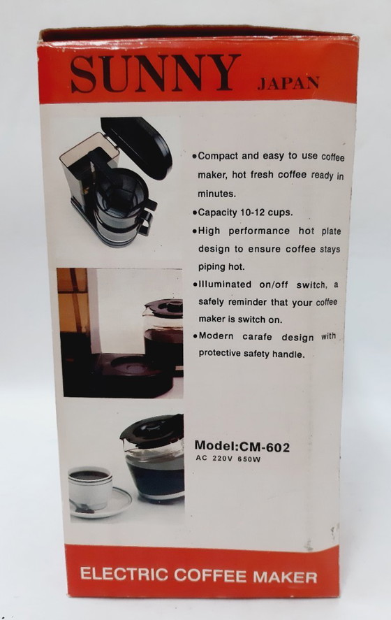 Image 1 of SUNNY Schwarz elektrisch koffiezetapparaat – Japans design en elegantie