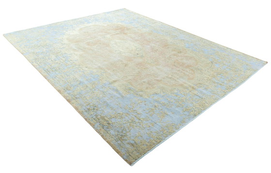 Image 1 of Handgeknoopt Vintage Royal vloerkleed - 379 x 304 cm - Fijne pastelkleuren