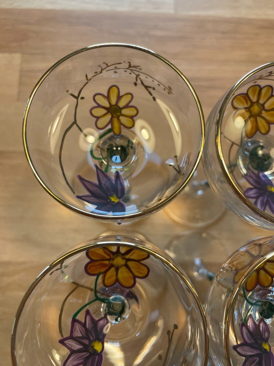 Set di 12 bicchieri da liquore Paul Nagel serie Tiffany dipinti a mano vintage – Bicchieri e caraffe, Glass (photo 8 of 16)