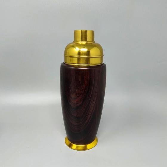 Image 1 of Schitterende cocktailshaker met ijsemmer uit de jaren 70 van Aldo Tura. Gemaakt in Italië.