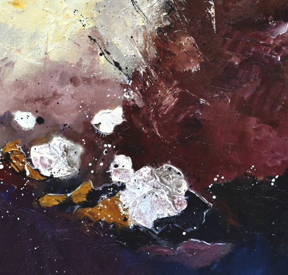 White flowers in the night – P. Ladent, Art, Canvas (photo 3 of 5)
