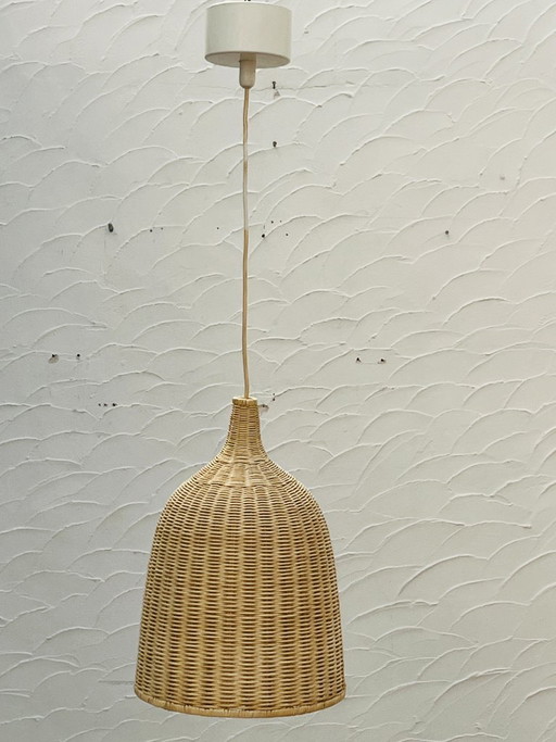 Vintage Ikea Wicker Pendant Light, Bohemian Chic Style – hanglampen, Bamboo (photo 2 of 12)
