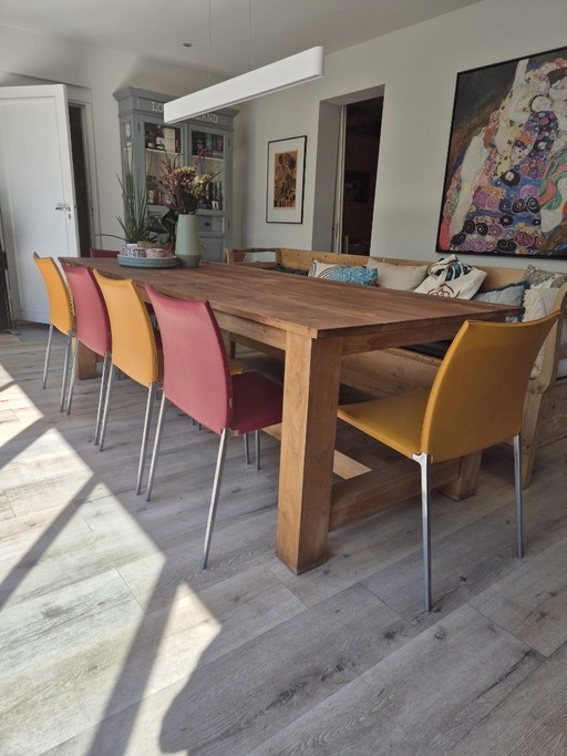Zanotta design eetkamerstoelen 