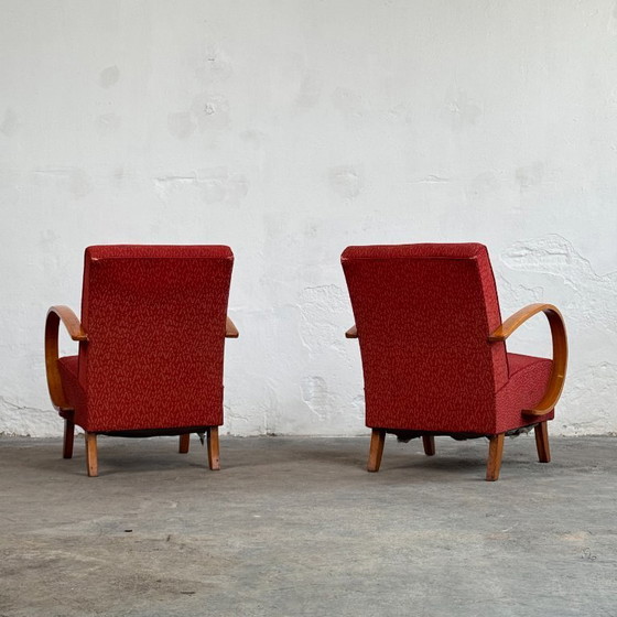 Image 1 of Pair of Halabala H-410 Armchairs, 1930s – Czechoslovak Art Deco