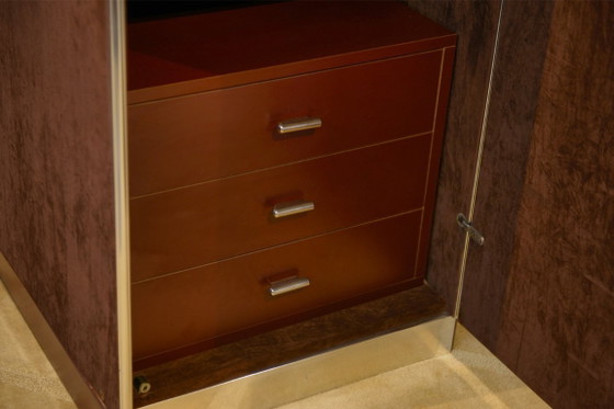 Image 1 of Twee kledingkasten van Guido Faleschini, geproduceerd door Mariani voor Hermès, jaren 70.