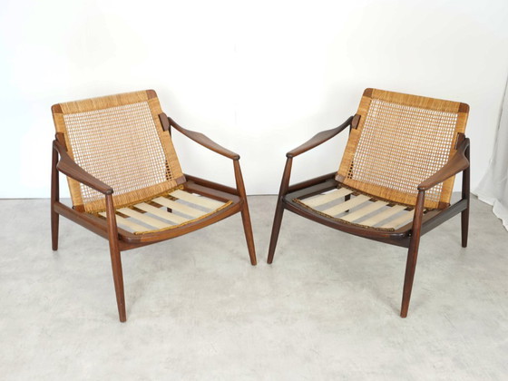 Image 1 of 2 fauteuils Hartmut Lohmeyer pour Wilkhahn, design Mid Century