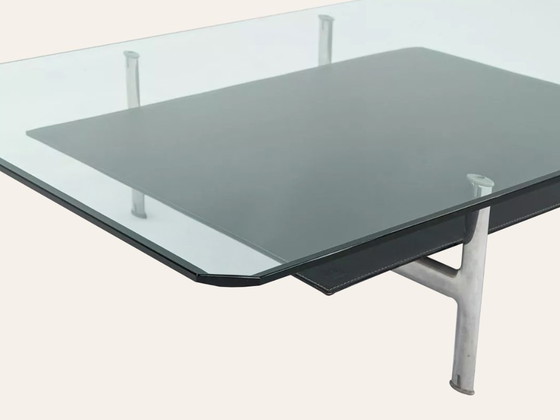 B&B Italia Diesis Coffee Table – Glass | Antonio Citterio – Leather (photo 4 of 5)