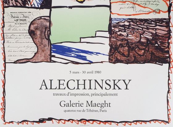 Pierre Alechinsky: Abstract History, Original Lithograph Poster – Lithographs & prints, Paper (photo 5 of 6)
