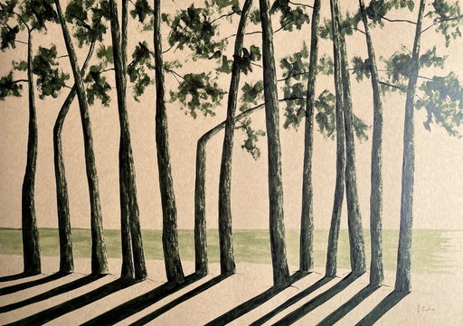 Encre Sur Papier Kraft 400g, Format 70x50cm
