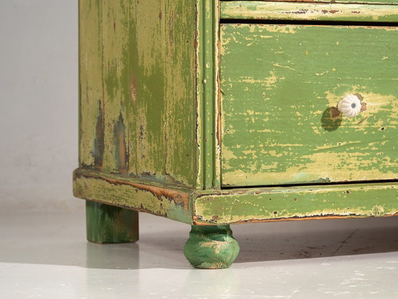 Antique green chest of drawers (c.1920) #12 (photo 19 of 40)