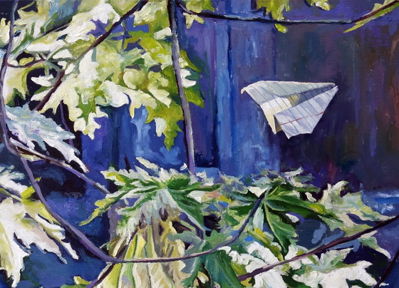 Original Oil Painting Contemporary Art Nature Maple – Paintings & Drawings, Canvas (photo 5 of 7)