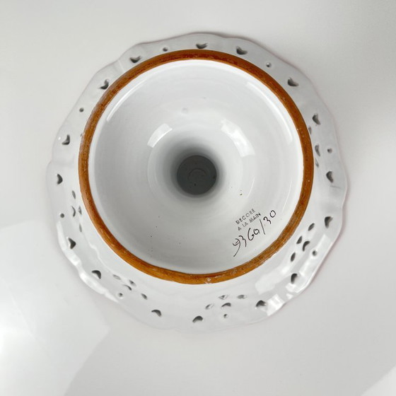 Image 1 of Vintage handgeschilderde fruitschaal, 20e eeuw