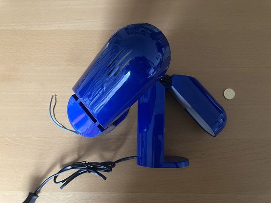 Image 1 of 2x Space Age Z-vouwbare wandlamp in monochroom blauw ontwerp gebaseerd op Manon