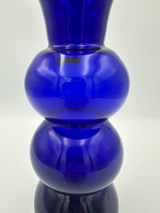 Image 1 of Mouth-blown Glass Vase Glashütte Rheinpfalz