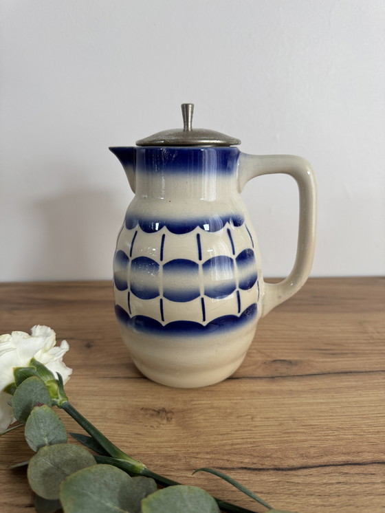 Image 1 of Vintage Sarreguemines theepot