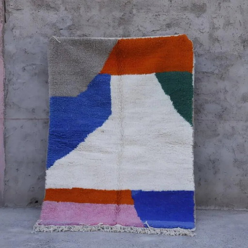 Colorful Handmade Berber Rug 250/160cm – vloerkleden en tapijten, Wool