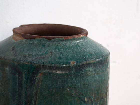 Antieke turquoise groene vaas (ca. 1820) #34 – Vazen, Ceramic (photo 19 of 40)