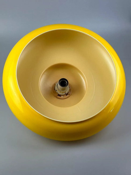 Image 1 of Lampada da soffitto anni '60-'70, lampada a sospensione, plastica, metallo cromato, design spaziale