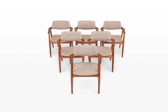 Vintage GM11 eetkamerstoelen van Glostrup Møbelfabrik, jaren 60, set van 6 – Wood, Scandinavian (photo 7 of 15)