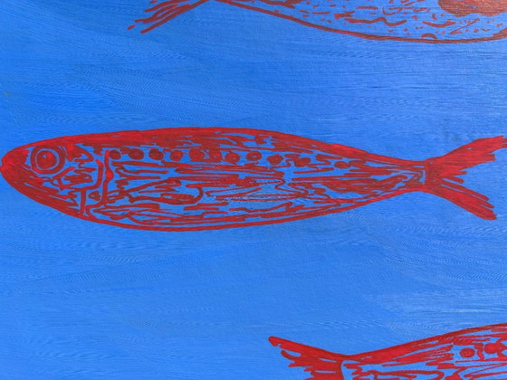 Acrilico sardine pesce 42 x 30 cm – Liquitex, Decorazioni murali, Carta (photo 3 of 12)