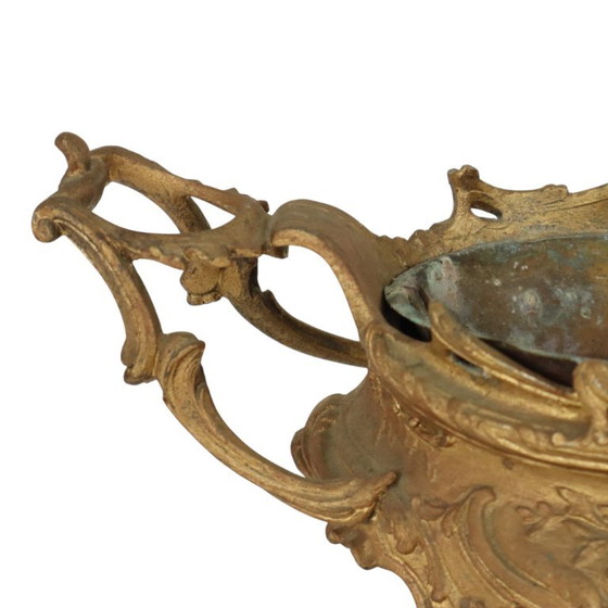 Rococo Stijl Jardinière Bloembak Goudkleurig Begin 20ste Eeuw – Plantenbak, Metal (photo 6 of 17)