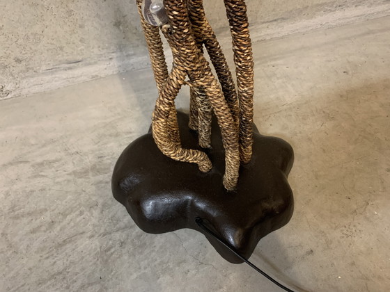 Image 1 of Lampada da terra organica con tre punti luce e sette bracci. (Spagna)