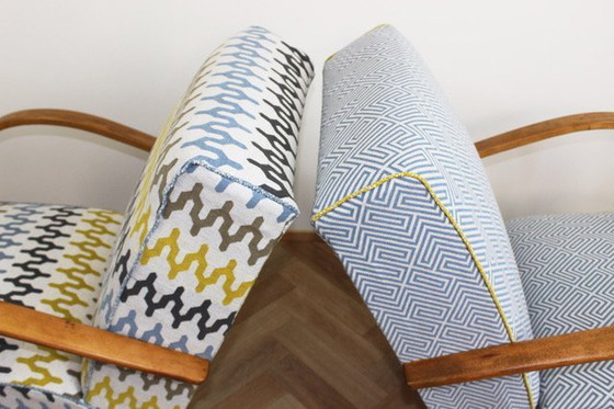 Image 1 of 2x Fauteuils "Color Duo" van Jindrich Halabala