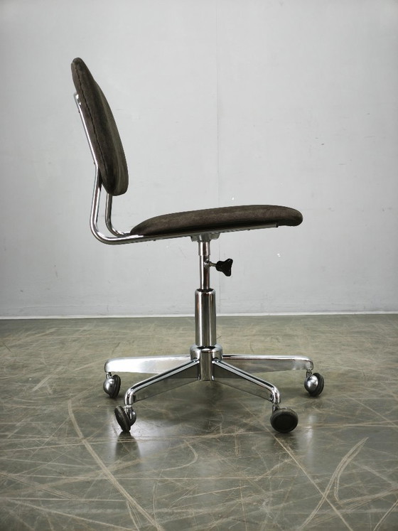 Image 1 of Italienischer Drehstuhl mit Chromfuß, 1970er Jahre