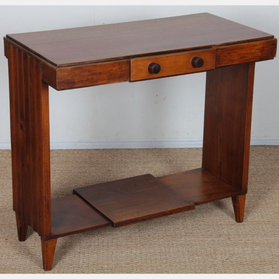 Image 1 of Houten consoletafel, Frans werk uit de jaren 1940-1950.