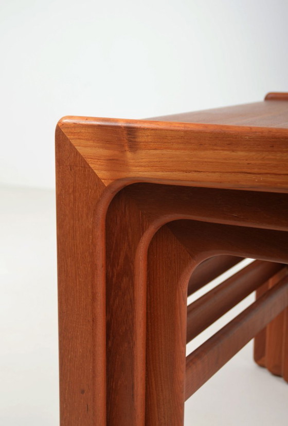 Image 1 of Set di tavolini impilabili danesi di Salin Møbler, anni '60