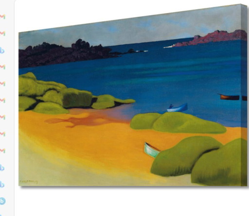 Felix Volotton-----La Plage (sur toile)