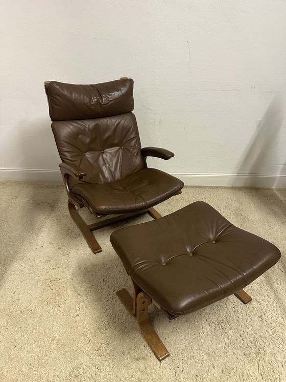 Image 1 of Kengu Sessel con Fußhocker Elsa e Nordahl Rybo Rykken