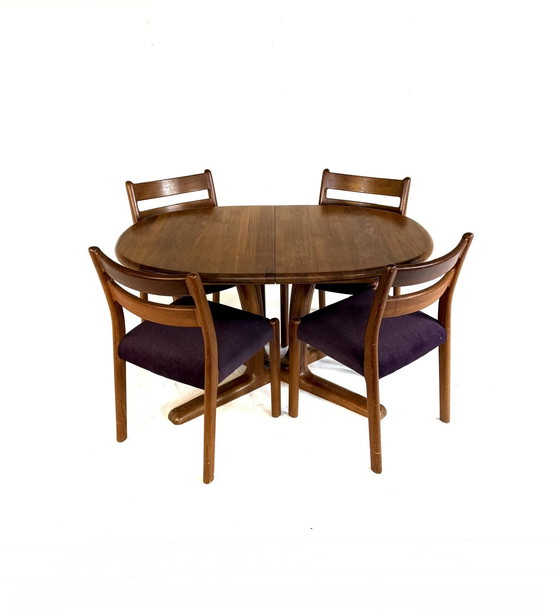 Image 1 of Vintage XL extendable Danish dining table, Dyrlund '70