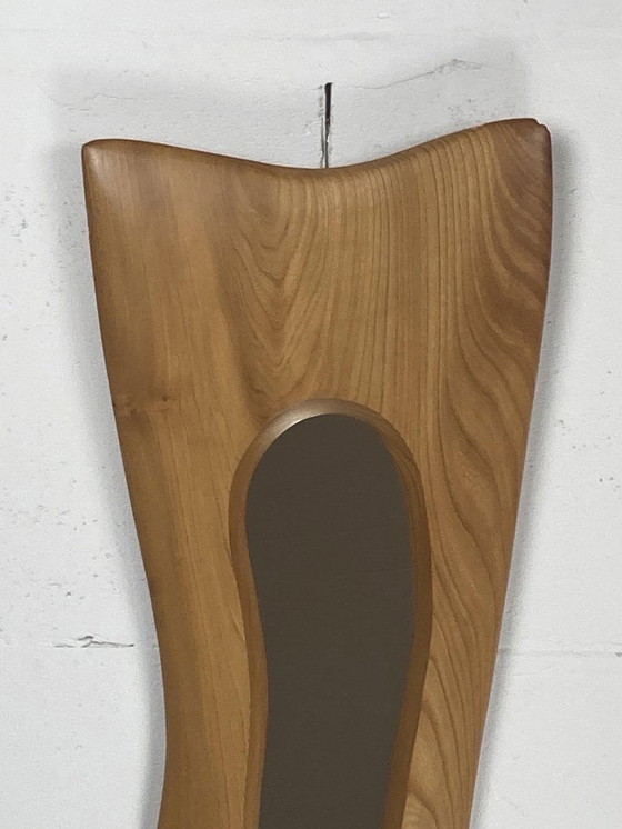 Image 1 of Irish Freeform Elm Mirror By Sheamus Malone, 2001