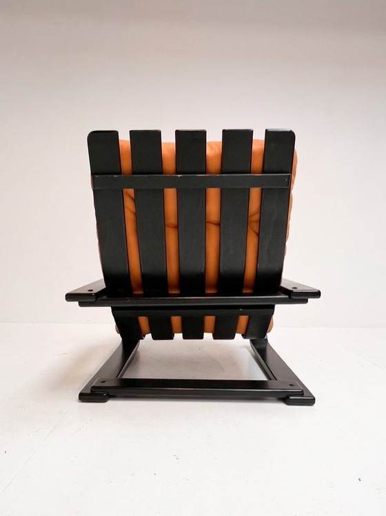 Image 1 of Poltrona rivestita color cognac, anni '60