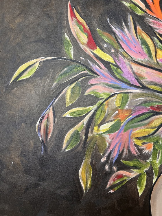 Image 1 of Schilderij acryl op katoen 100 x 100