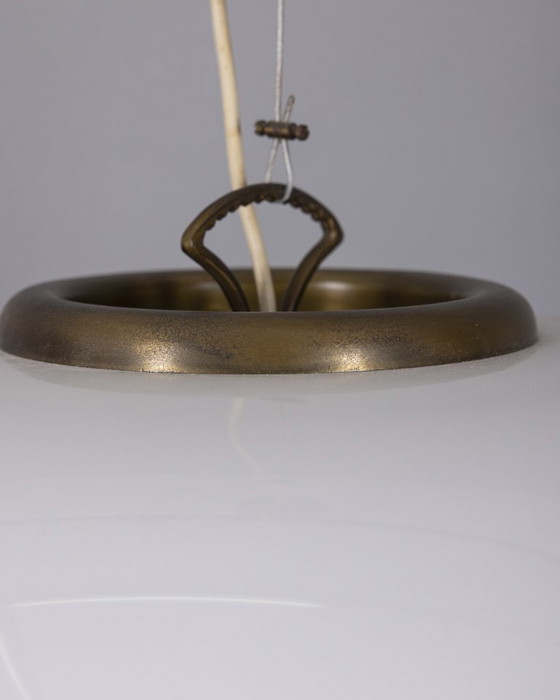 Image 1 of Vintage 1960s chandelier in metal and Murano glass, Italian design