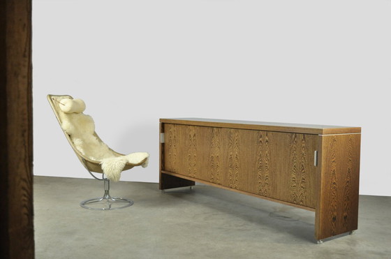 Image 1 of Credenza moderna di design olandese con finitura impiallacciata in wengé, anni '80