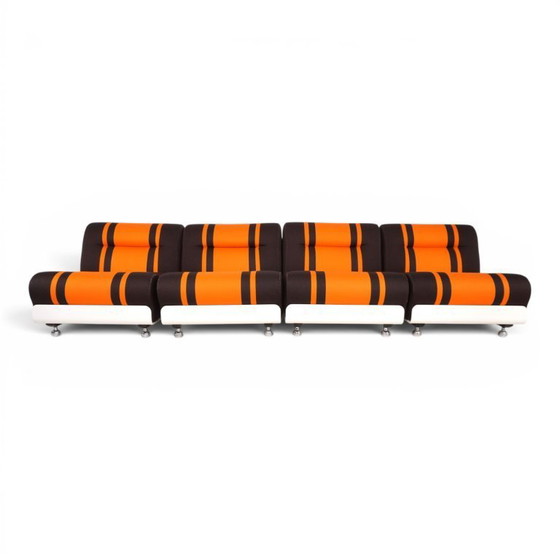 Image 1 of Cor Concha 4-delige modulaire bank in Space Age-stijl van Jo Otterpohl, 1970