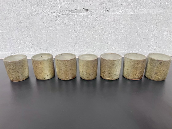 Image 1 of Pyrité steengoed servies, La Borne, 1970