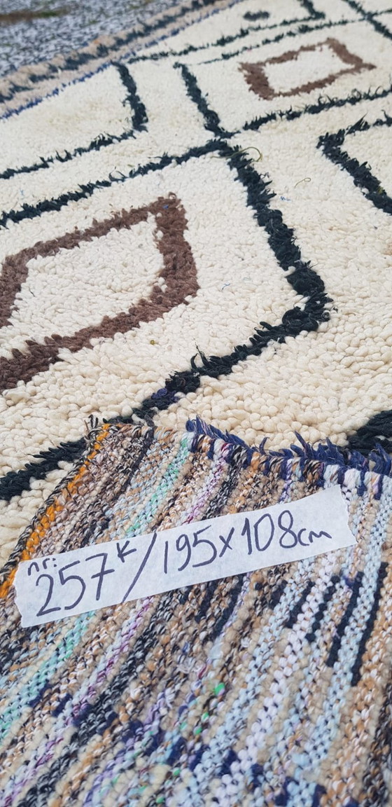 Image 1 of Handgeknoopt Berber kleed wol 195x108cm