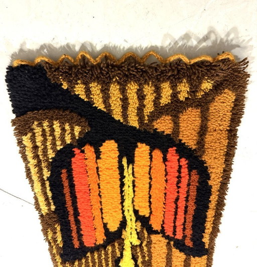 Smyrnafix Wandbehang aus Wolle, 1970er Jahre