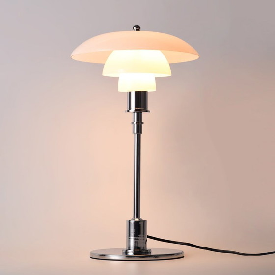 Nuova Lampada da Tavolo Vetro Opale Design Danese 50cm Stile Poulsen – Lampade da tavolo, Glass, Metal (photo 2 of 15)