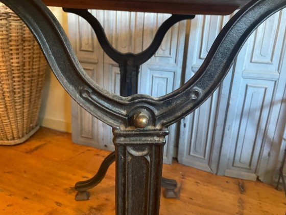 Image 1 of Table de bistrot vintage Table de jardin Table de salle à manger française