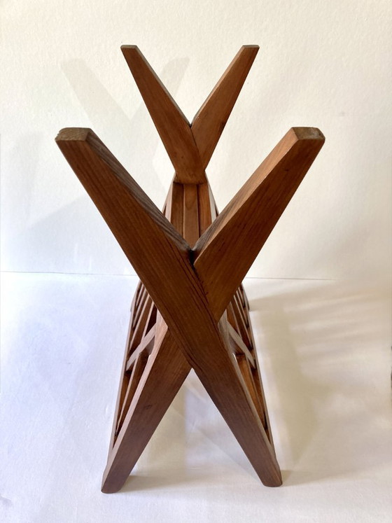 Image 1 of Wooden magazine rack, 1950s