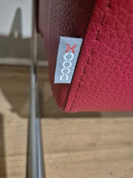 Image 1 of 2x Xooon Luzern - Poltrone - Rosso - Tessuto - Pelle