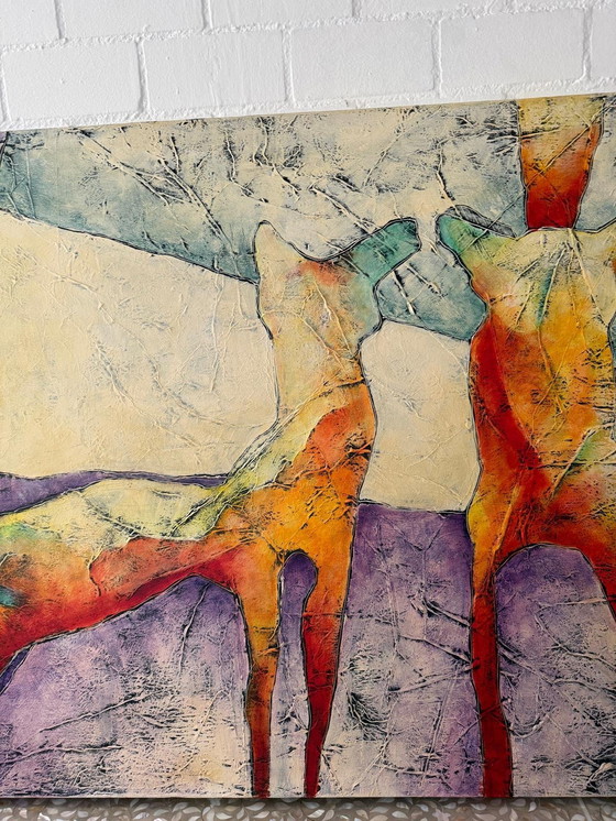 Image 1 of Gran cuadro/obra de arte «Gatos» de Carla Raadsveld